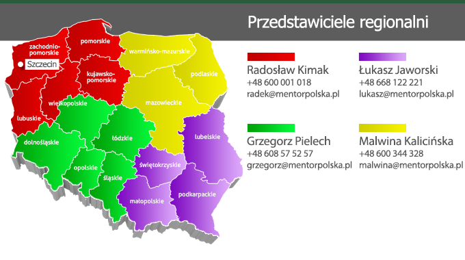 Przedstawiciele regionalni - Mentor